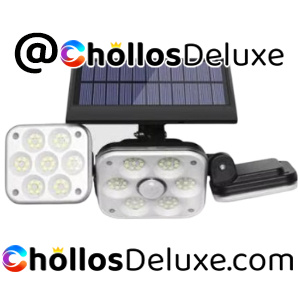 2 Apliques Solares LED 138 LEDs 270°