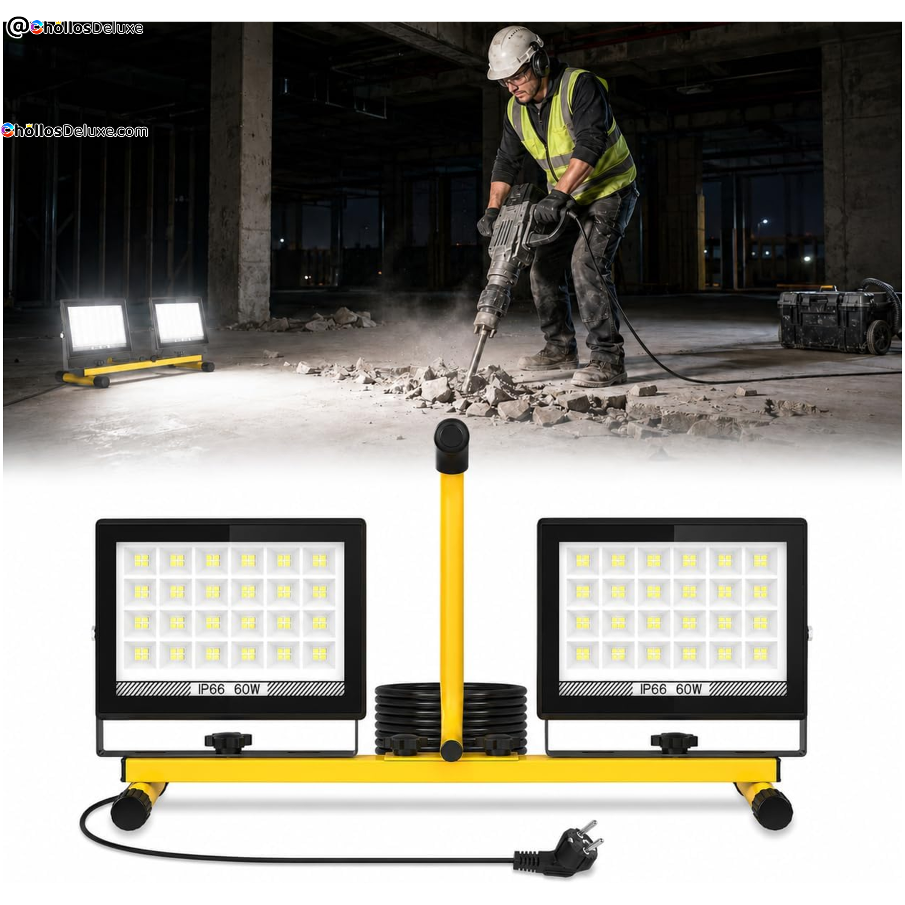 Foco LED de Trabajo 11000lm IP66