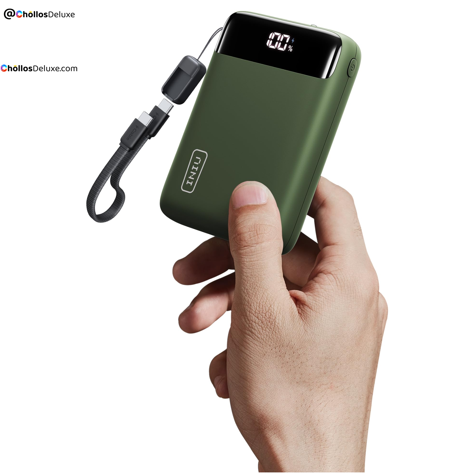 Iniu Batería Externa 20000mAh 22,5W Verde
