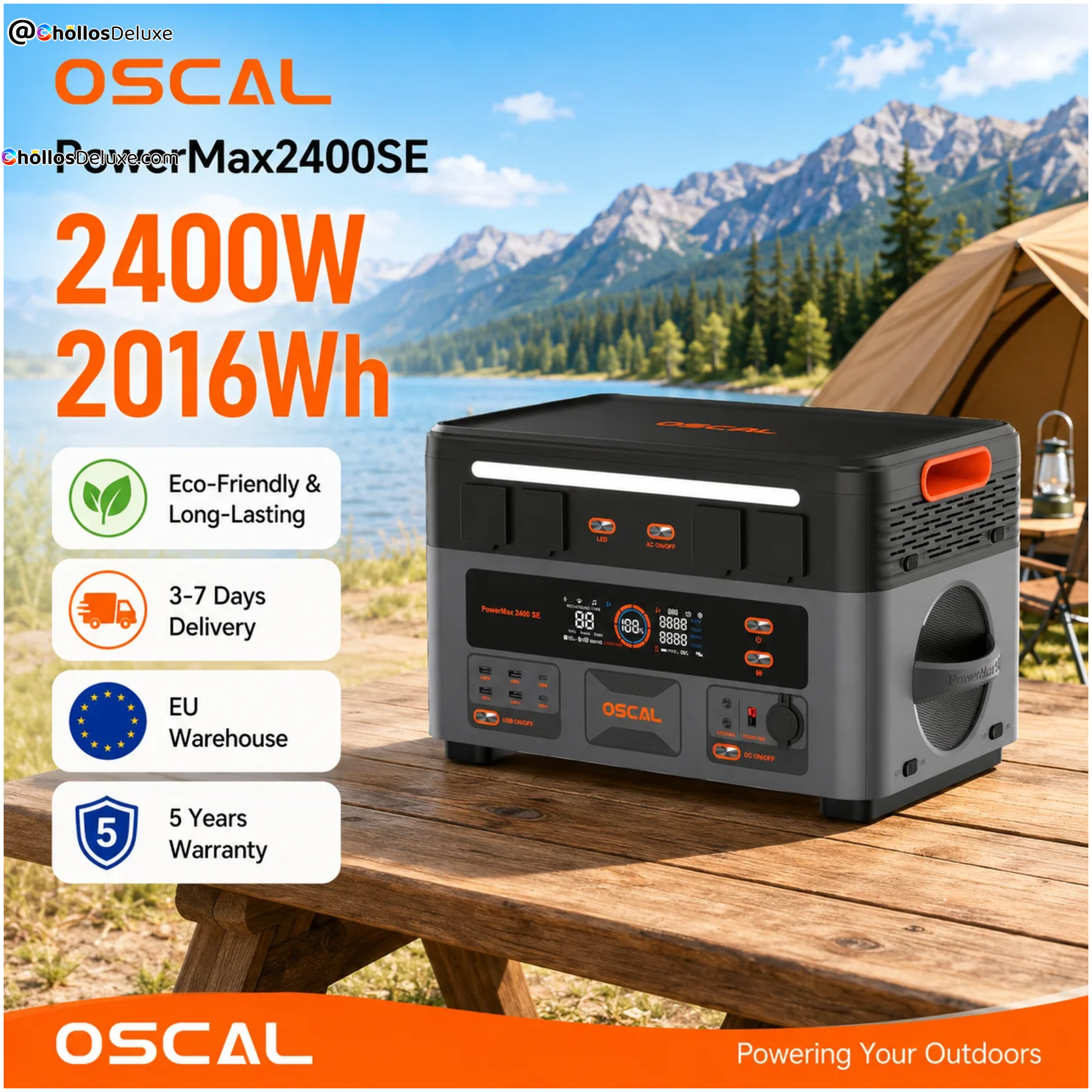 Oscal PowerMax 2400 SE Estación 2016Wh