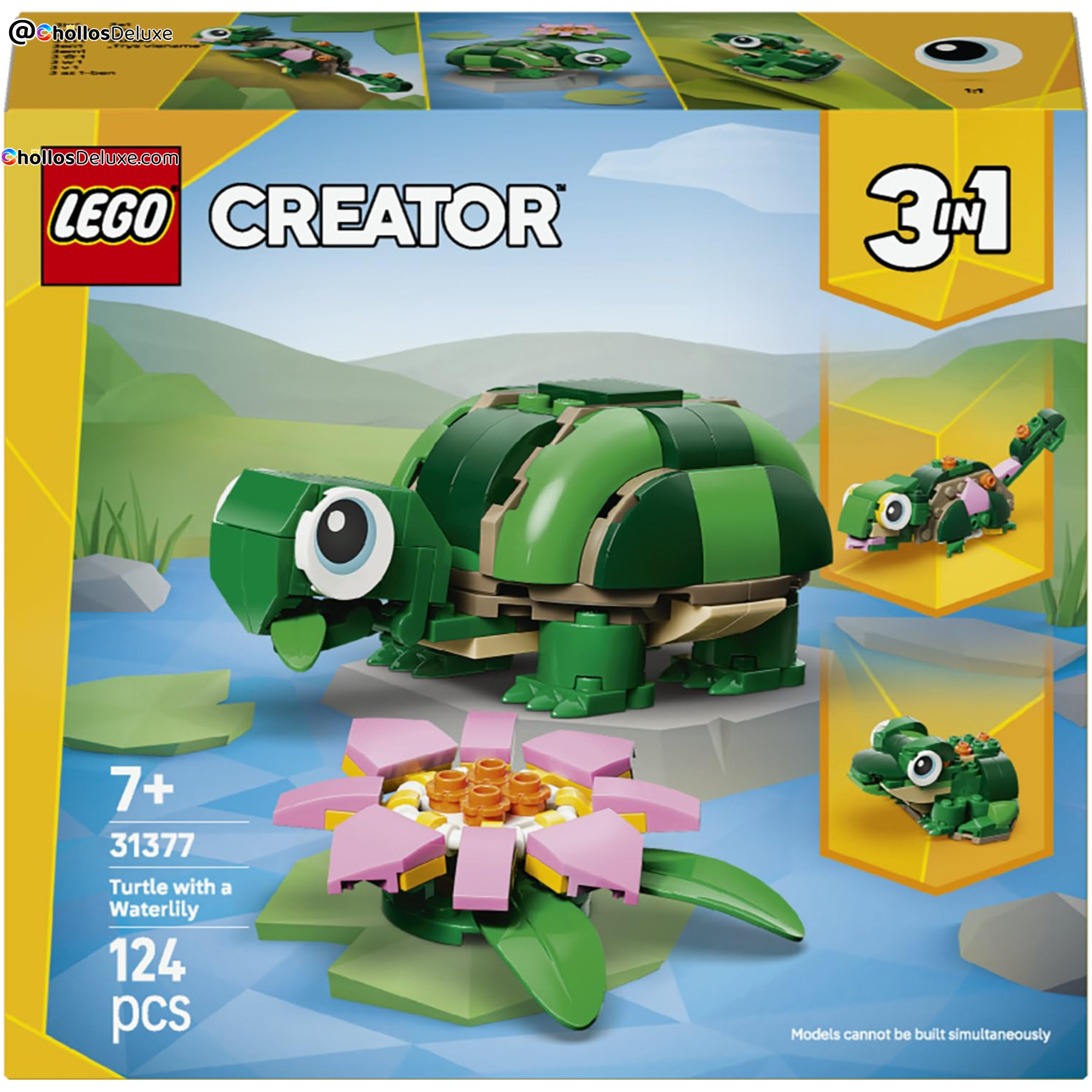 LEGO Creator 3 en 1 Tortuga con Nenúfar