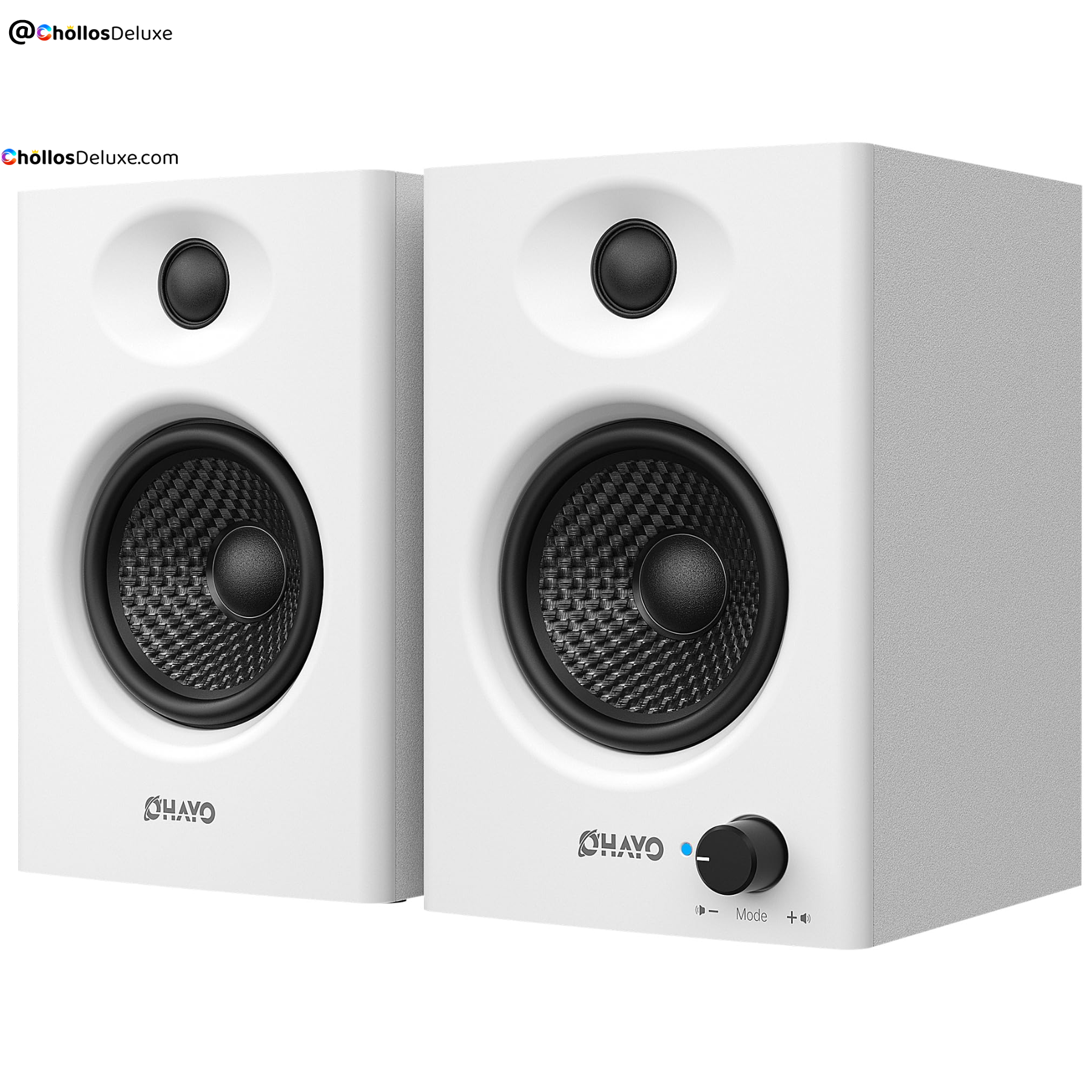 Altavoces Autoamplificados 60W Bluetooth 5.3 Blancos