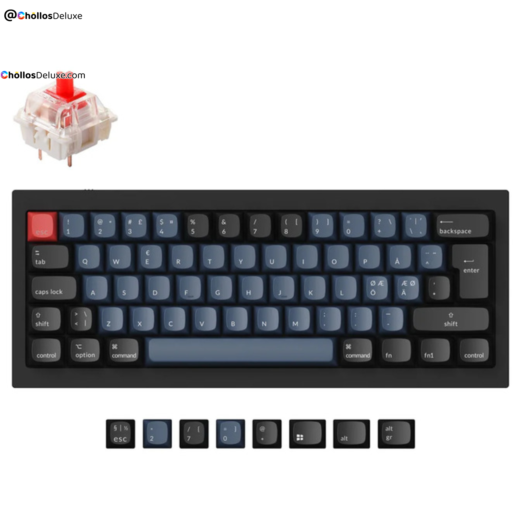 Keychron Q4 QMK Teclado Mecánico ISO-ES Red