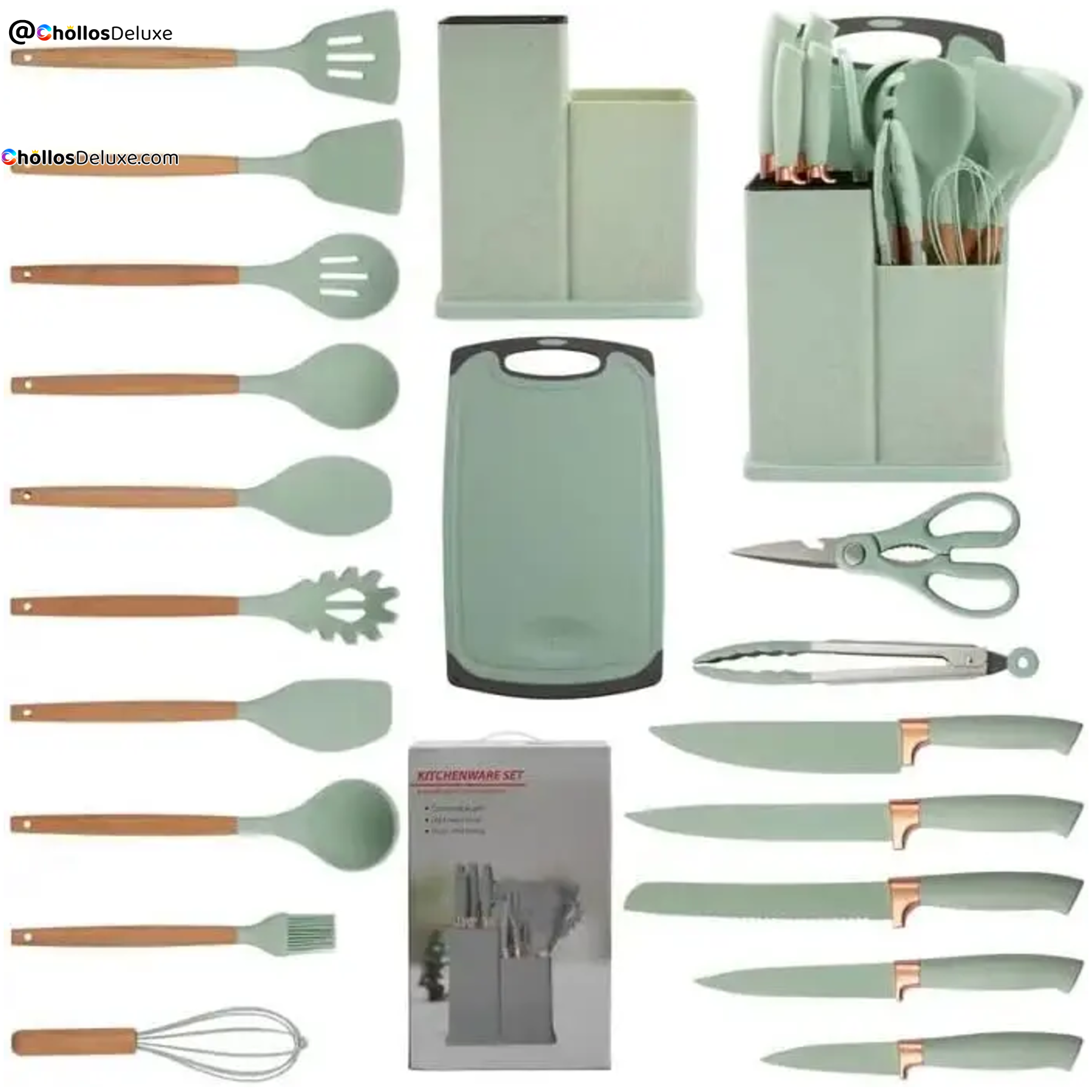 Set de Utensilios de Cocina 19 Piezas