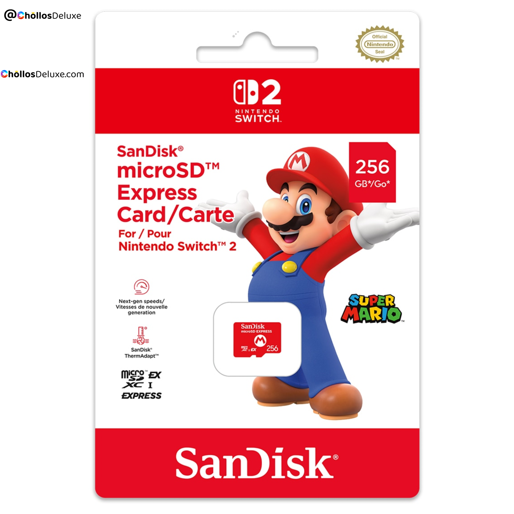 Nintendo Switch 2 Tarjeta MicroSD Express 256GB