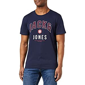 Jack & Jones Jcothomas SS Crew Neck Fst-Camiseta Hombre