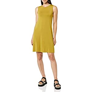 Amazon Essentials Vestido con Vuelo con Manga para Mostrar Músculos de Ajuste Informal de Punto (Pre