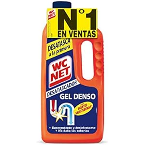 3x WC Net Desatascador Gel para Tuberías 1L