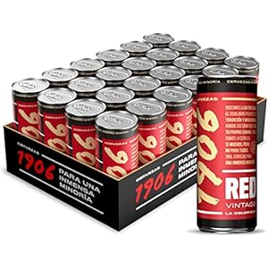 72x 1906 Red Vintage Cervezas Lata 33cl
