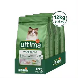 Ultima Bolas de Pelo Pavo 12kg