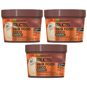3x Garnier Fructis Hair Food Coco 400ml
